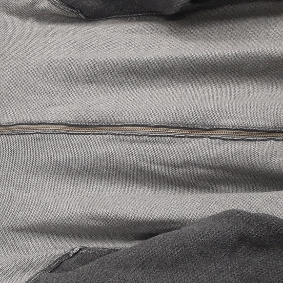 Calvin Klein Men's Gray Heavy Patchwork Zip Up Sweater - Picture 2 of 10